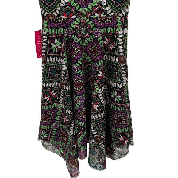 Alex Marie Veronica Embroidered Off-The-Shoulder Midi A-Line Dress Size 10 new - Picture 12 of 14